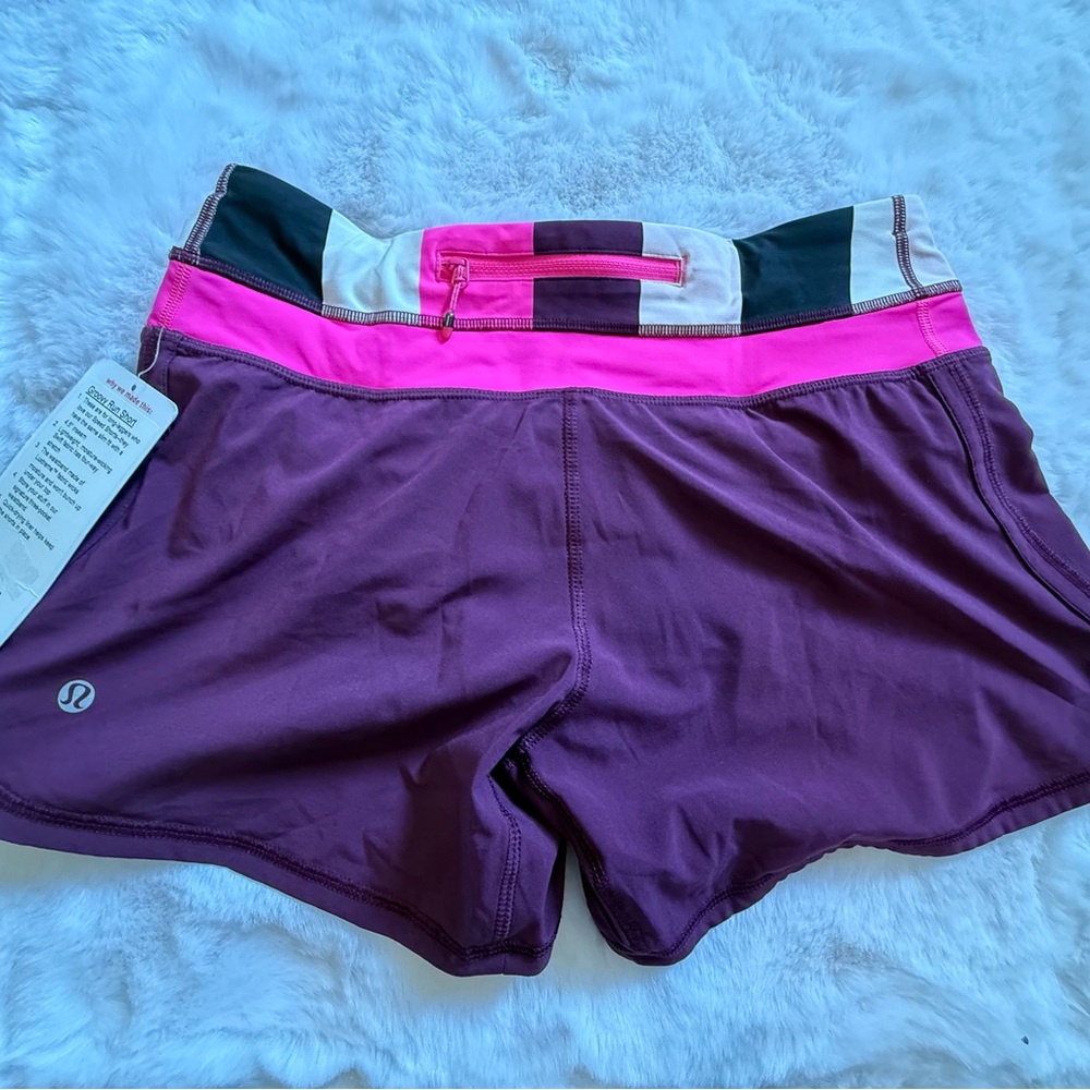 Lululemon Athletica Purple Athletic Shorts with Stylish Waistband